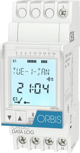 ORBIS Zeitschalttechnik DATA LOG 230V Hutschienen-Zeitschaltuhr digital 250 V/AC