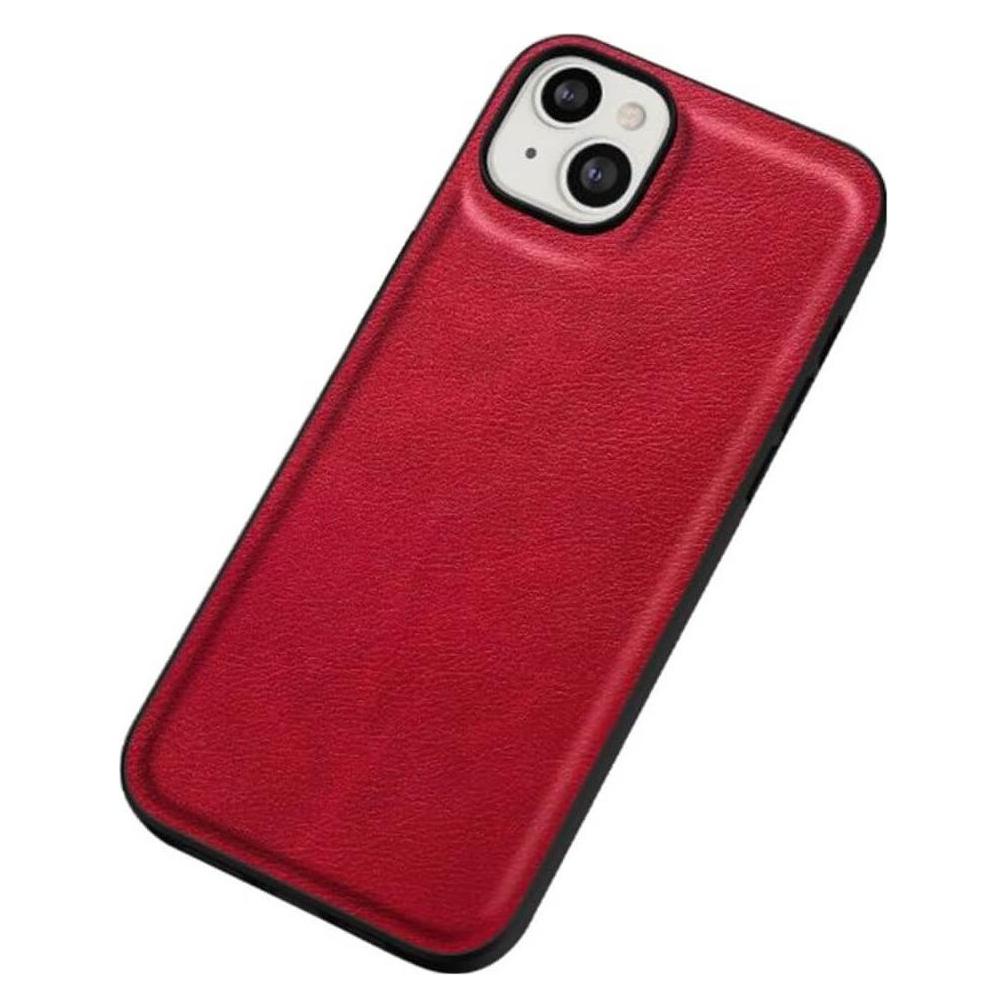 Cover-Discount iPhone 15 Plus - Retro Schutzhülle mit Kunstleder rot (Apple iPhone 15 Plus) (660156943C)