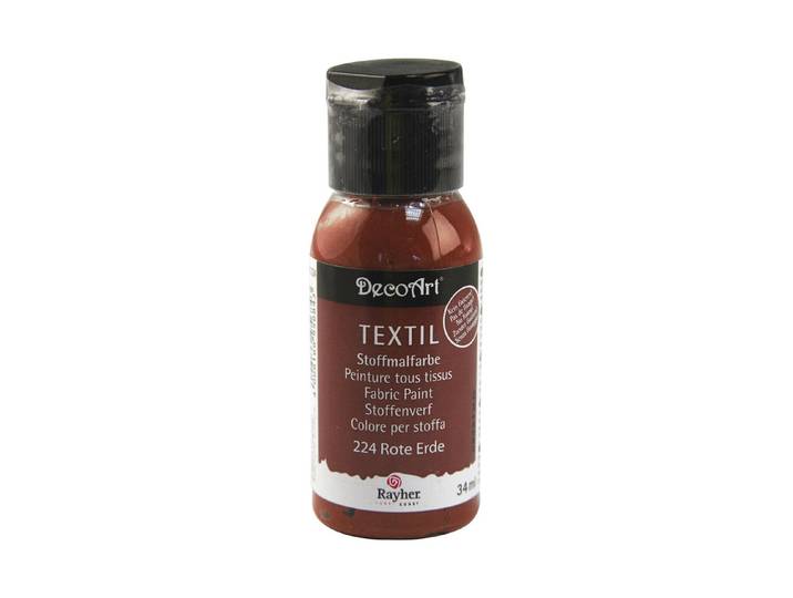 Rayher Stoffmalfarbe Rote Erde 34 ml