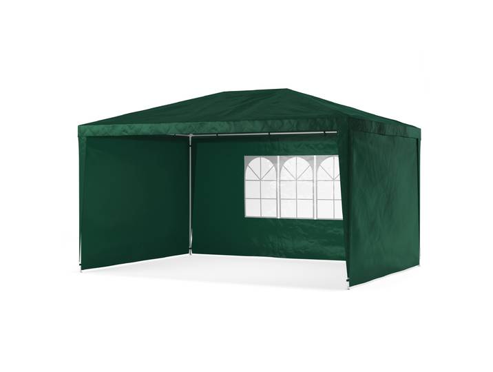 Pavillon NELLE 4 x 3 m grün inkl. 4 Seitenwände
