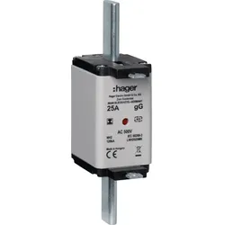 Hager LNH2025MK NH-Sicherungseinsatz NH2C gG 500V 25A Kombimelder spannungsfreie Grifflasche
