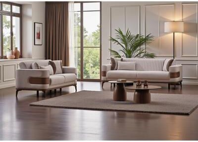 Furnia Eclipse 2 Pieces Living Room Sets 1 Sofa 1 Loveseat