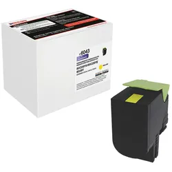 edding Toner EDD-6043 gelb kompatibel zu LEXMARK 80C2SY0