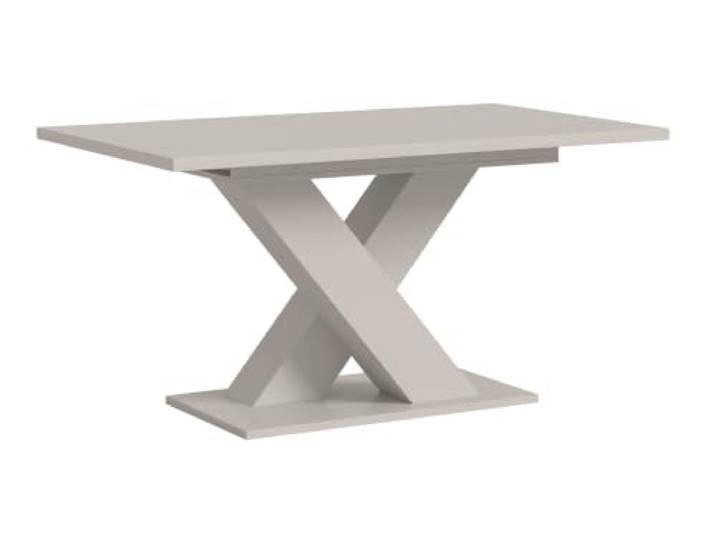 Aileenstore Esstisch Oslo ausziehbar 150-190 cm, X-Fuß, Tischplatte Kaschmir/Gestell Kaschmir, 150x76x90 cm