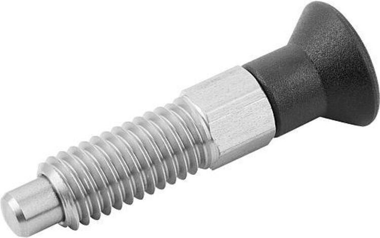KIPP Arretierbolzen ECO M10x1 5mm Form A Edelstahl (K0747.11105101)