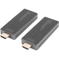 4K Wireless Video Extender HDMI > HDMI, 30 Meter, HDMI Verlängerung schwarz/silber, Sendeeinheit + Empfängereinheit