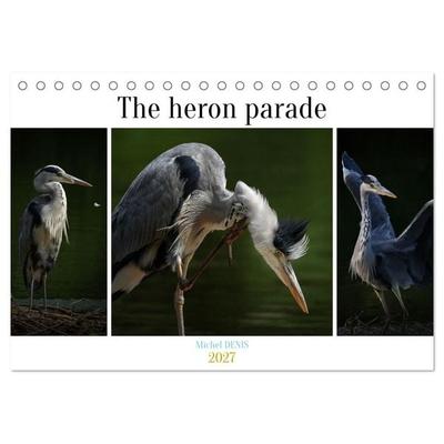 The heron parade (Desk Calendar 2027 DIN A5 landscape), CALVENDO 12 Month DeskCalendar