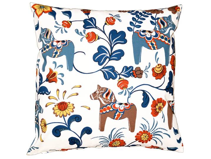 Arvidssons Textil Housse de coussin Leksand Jaune-orange