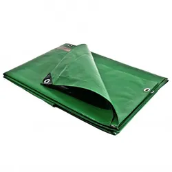 Tecplast Gartenplane 6 x 10m Grün und Braun PE hochfest 250g/m2