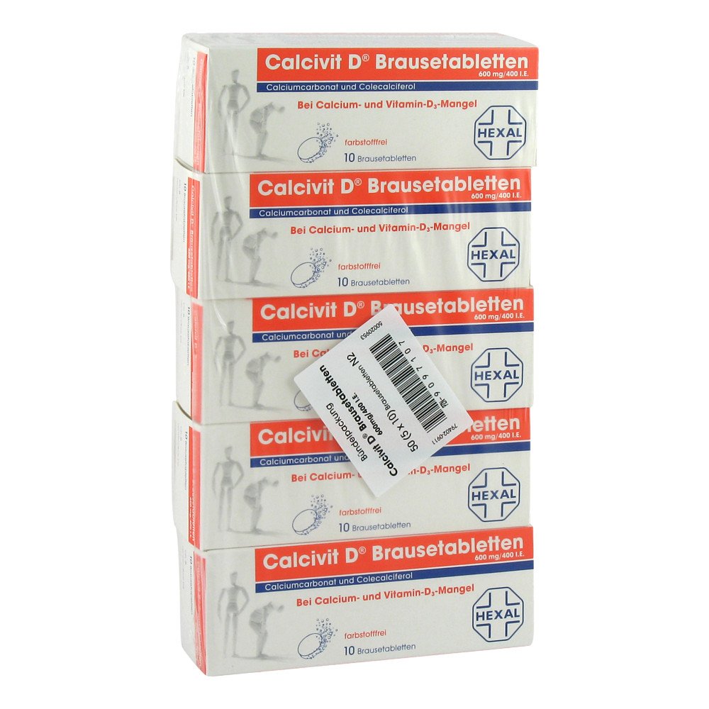 CHEPLAPHARM Arzneimittel GmbH Calcivit D Brausetabletten 600mg/400 internationale Einheiten 09097107