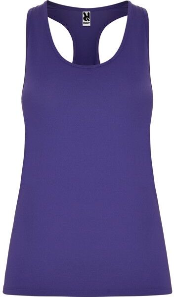 Débardeur technique à personnaliser peau de pêche Aida M violet
