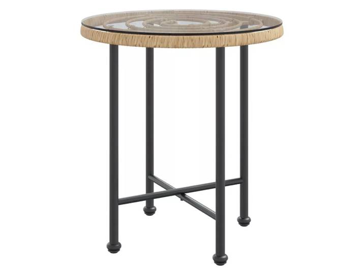 VidaXL - Esstisch stahl, One Size, Braun
