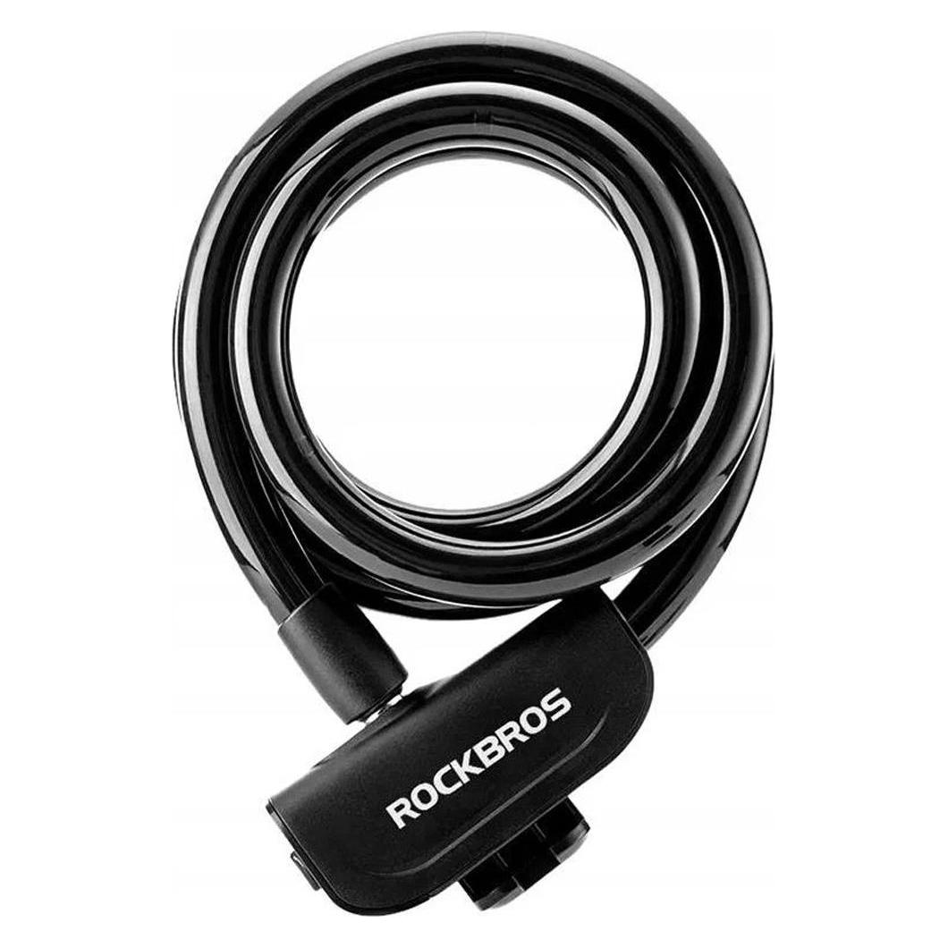 Rockbros RKS515-BK bicycle lock with 1.1 m key - black (110 cm) (1701423730)
