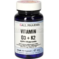 VITAMIN D3+K2 GPH Kapseln 60 St