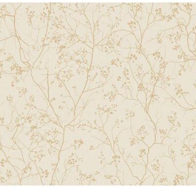 York Wallcoverings Luminous Branches Cream & Gold Wallpaper
