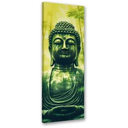 WANDBILD buddha und zen bambus