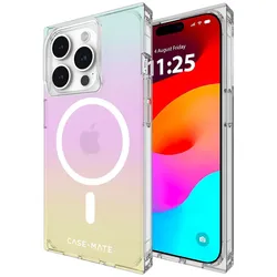 Case-Mate BLOX MagSafe – Hülle für iPhone 15 Pro (Rainbow Frosting)