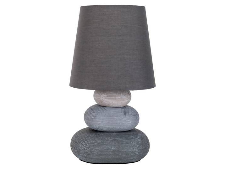 Näve 3045216 Stoff-Tischleuchte ; Farbe: Grau