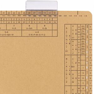 Elba Vollsichtreiter 80550, 50mm, für Einstellmappen, 50 Stück