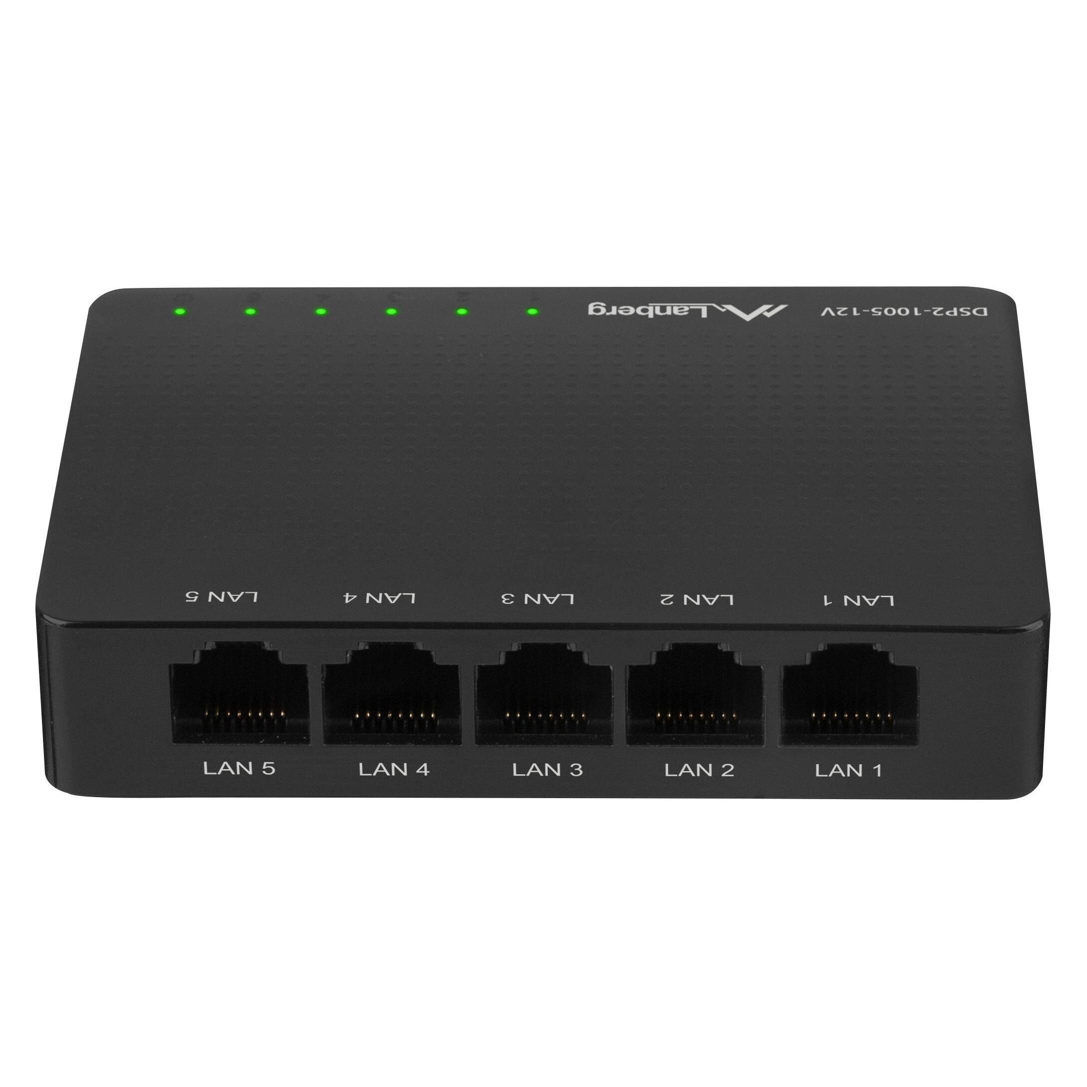 Lanberg DSP2-1005-12V Netzwerk-Switch Unmanaged Gigabit Ethernet (10/100/1000) (5 Ports) (DSP2-1005-12V)