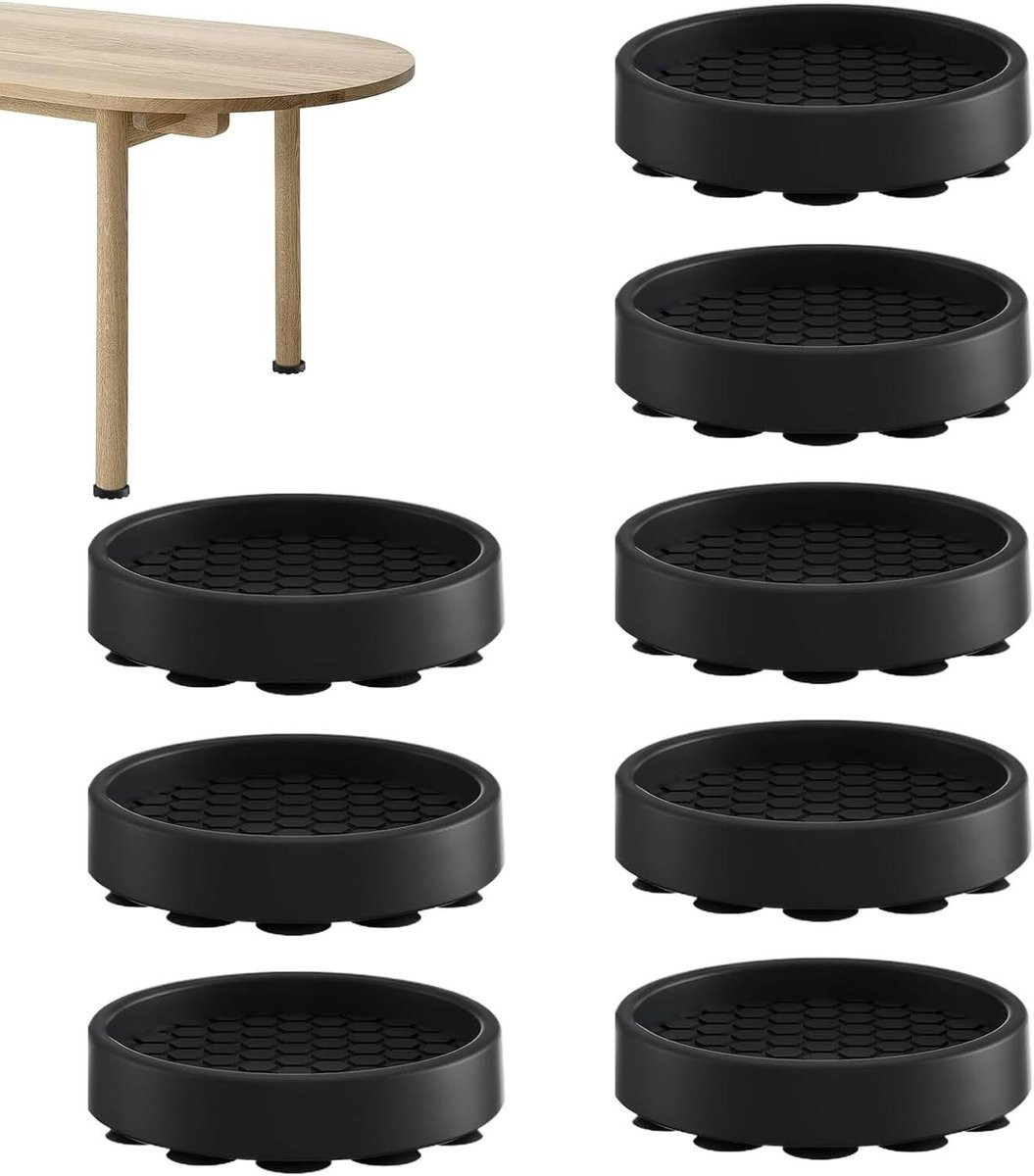 8 stuks Antislip meubelpads met Quick Rebound technologie voor vloerbescherming en kraspreventie