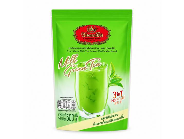 CHATRAMUE Thé au lait vert en poudre 3 en 1 - 500 g