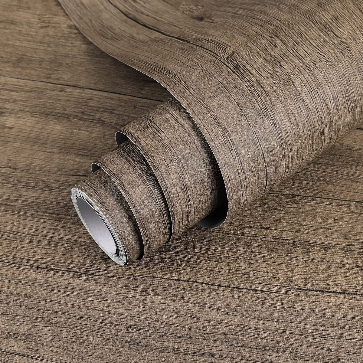 Dailygoods Zelfklevend Behang Bruin Hout Effect - Waterdicht en Slijtvast PVC