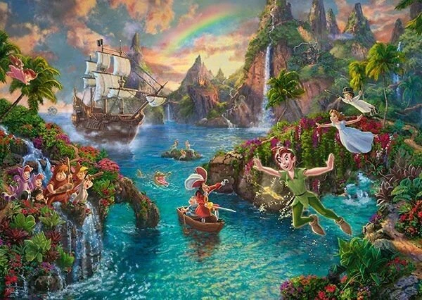 Schmidt Spiele Thomas Kinkade: Painter of Light - Disney, Peter Pan (1000 Teile)