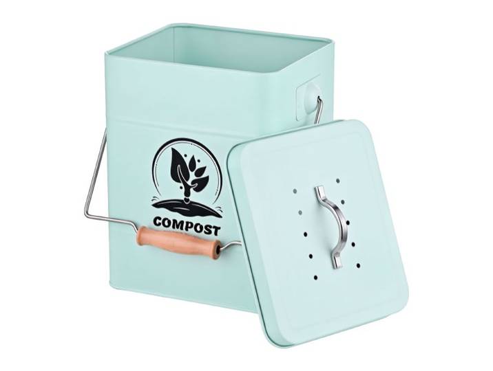 Relaxdays Komposteimer mit Geruchsfilter 6 Liter