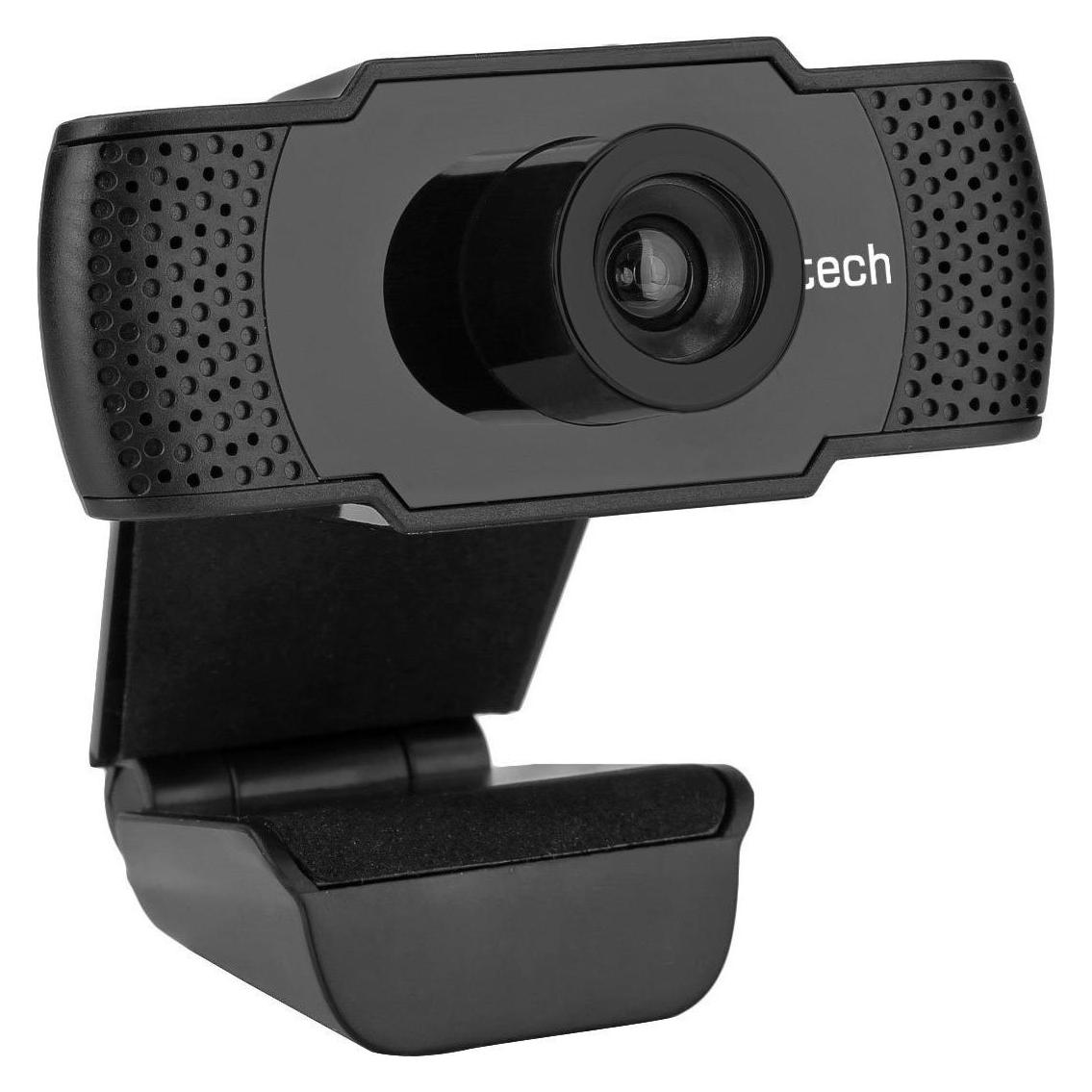 C-Tech Webkamera CAM-07HD, 720P, Mikrofon, Schwarz (1 Mpx) (CAM-07HD)