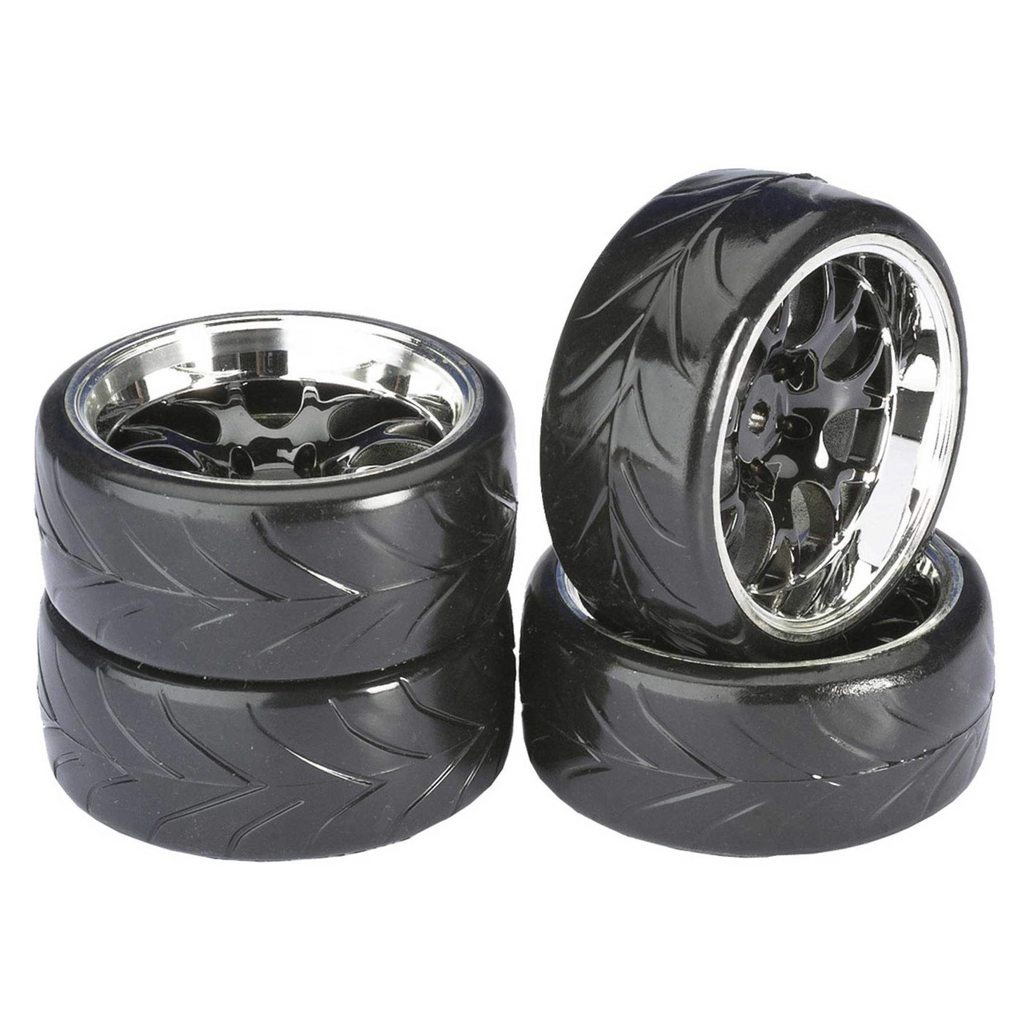 Absima Räderset Drift LP Wabe Profil A schwarz/chrom 1:10 (4 St. (2510040)