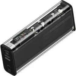 Sharge 140 (20000 mAh, 140 W, 72 Wh), Powerbank, Transparent, Schwarz