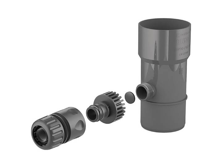 Cellfast PVC-Fallrohr-Anschlussstück ⌀ 6 cm