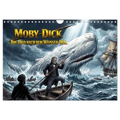 Moby-Dick – Die Jagd nach dem weißen Wal (Wandkalender 2027 DIN A4 quer), CALVENDO Monatskalender