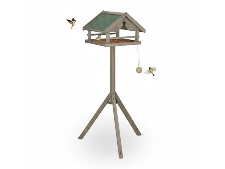 Relaxdays Vogelvoederhuisje op paal 120 cm