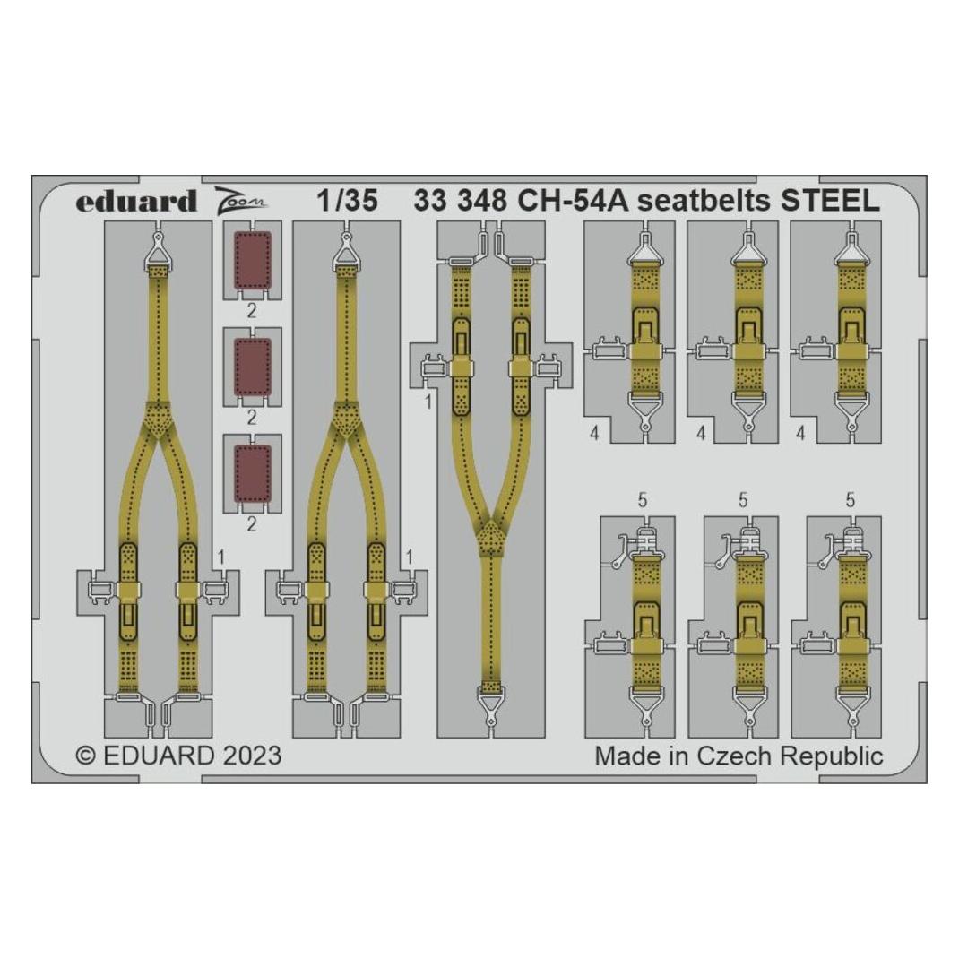 Eduard CH-54A seatbelts STEEL 1/35 ICM (33348)