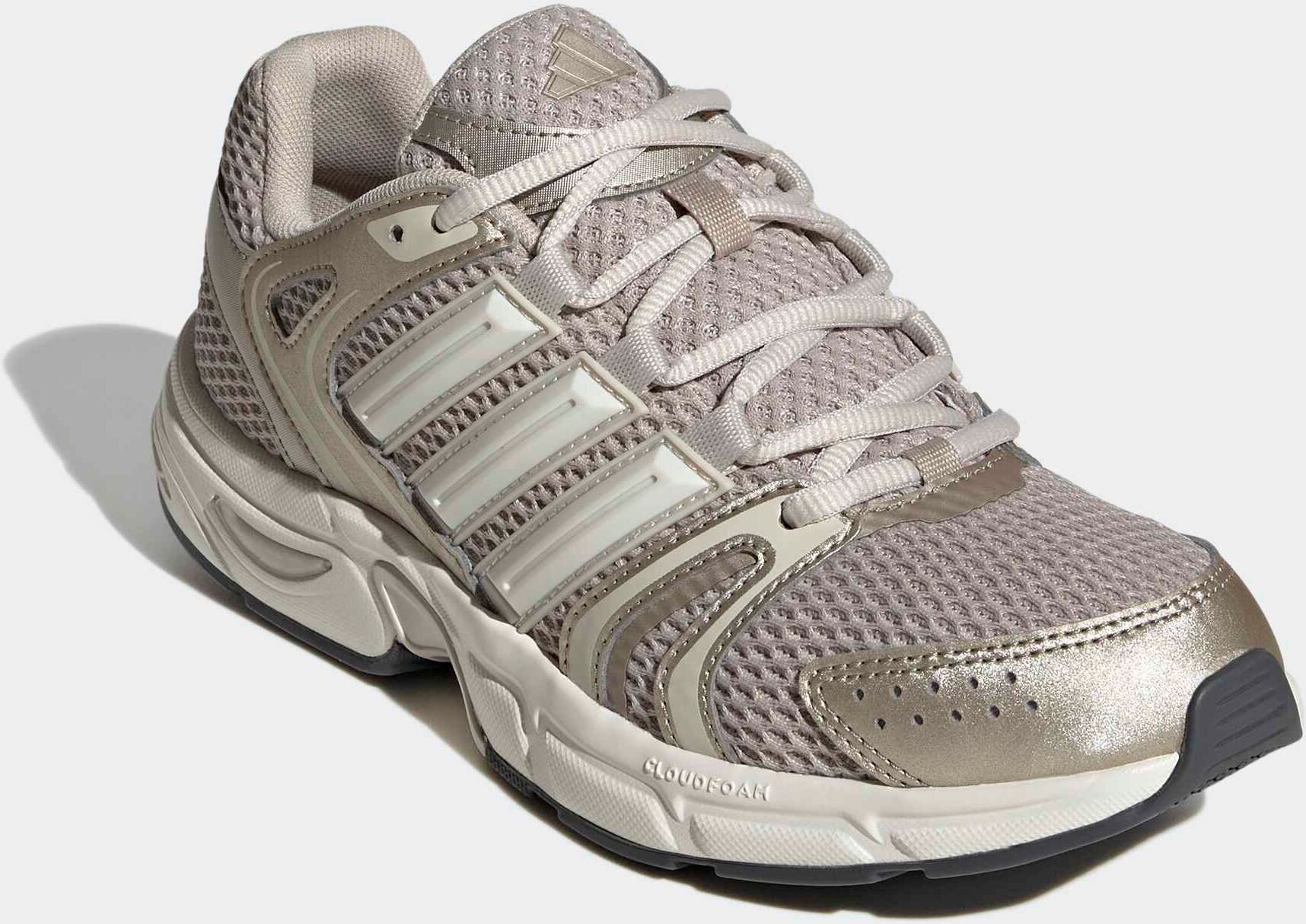 Sneaker ADIDAS SPORTSWEAR "ECLYPTIX CONTROL", Damen, Gr. 43, wonder beige, core weiß, cyber metallic, Textil, Schuhe Sneaker, inspiriert vom Design des adistar control wonder beige, core weiß, cyber metallic 43