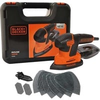 Mouse-Schleifer KA2500K, Deltaschleifer orange/schwarz, 120 Watt, mit Koffer u. 9-tlg. Schleifzubehör