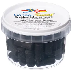 Kreidestücke Schwarz Lakritz 150 g