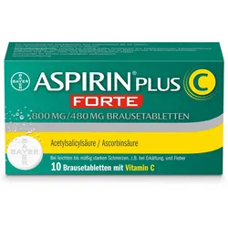 ASPIRIN plus C forte 800 mg/480 mg Brausetabletten 10 St