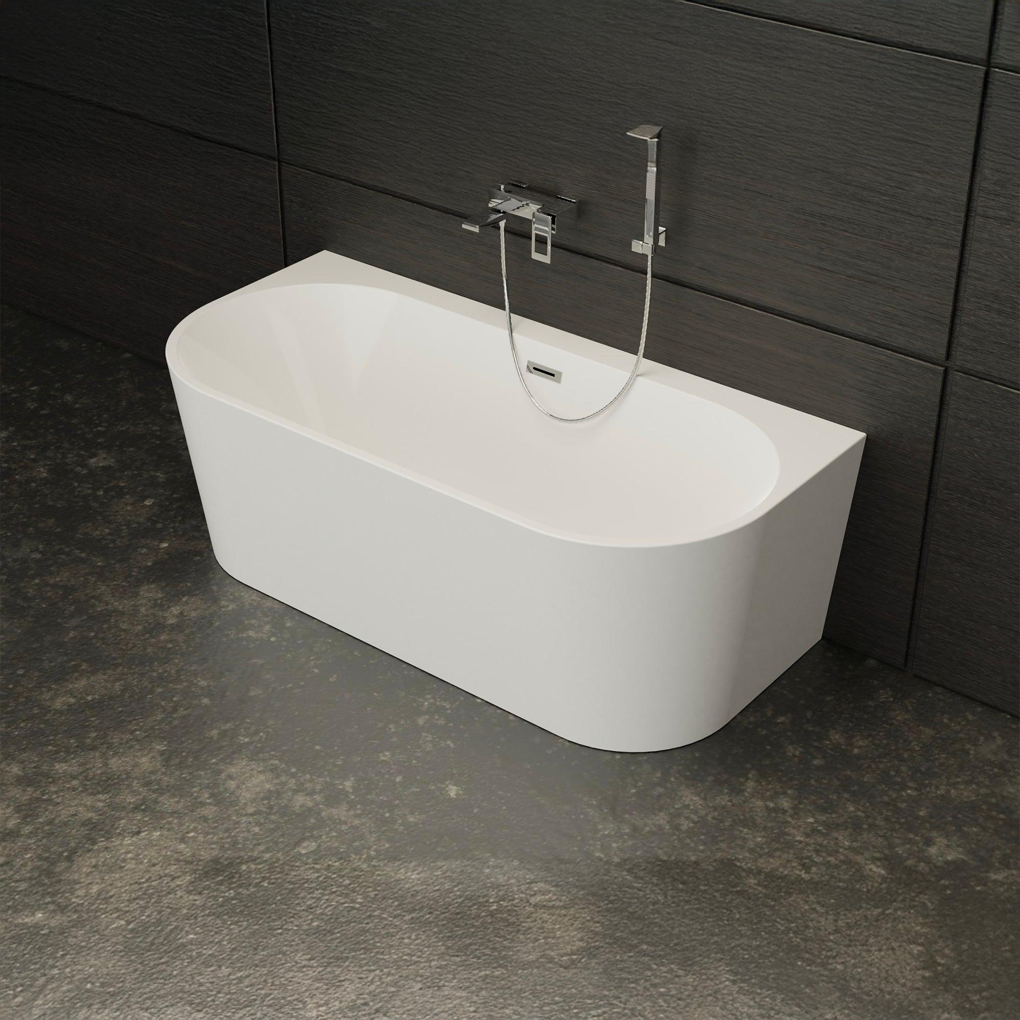 Freistehende Badewanne Naos 170 weiß 170 x80 x58 cm