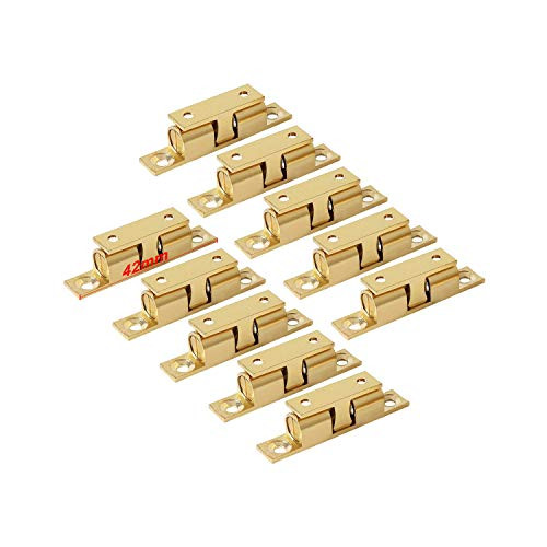 LOOTICH Messing Dubbele Kogelvanger 42mm voor Kasten en Keukendeuren - 10 stuks