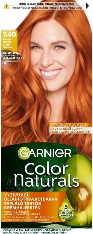 Garnier Color Naturals Creme coloration cheveux teinte 7.40 Intense Copper 1 pcs