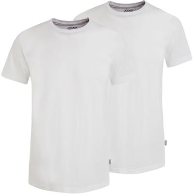 T-Shirt JOCKEY "American T-Shirt", Herren, Gr. 3XL, weiß, Single Jersey, Obermaterial: 100% Baumwolle, unifarben, bequem normal, Rundhals, Shirts T-Shirt, Single-Jersey, Cotton, weich