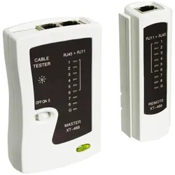 goobay Netzwerktester RJ45-Buchse / RJ11-Buchse