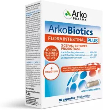Arkopharma ArkoBiotics Flora Intestinal Plus x10 Cápsulas
