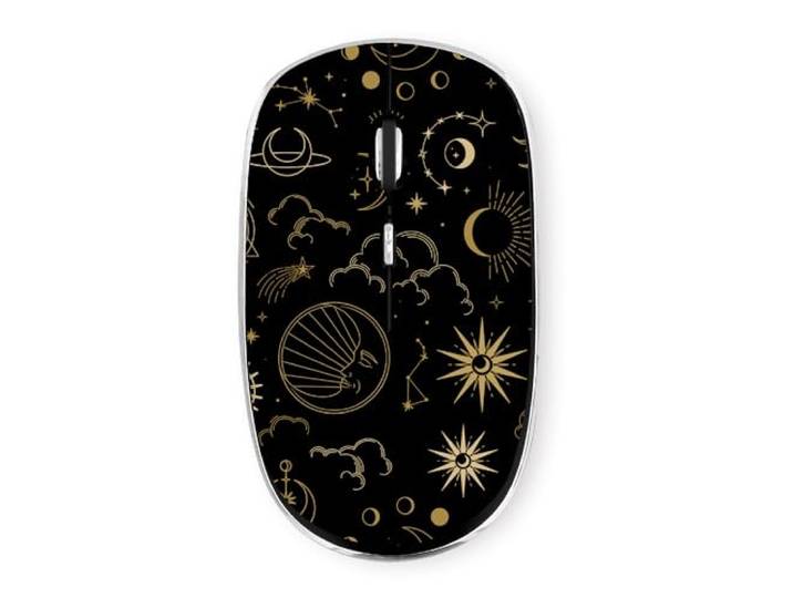 T'NB Draadloze muis, 2,4 GHz, exclusief design, USB-A-ontvanger, comfortabel, zacht gevoel, lange levensduur batterij met automatische slaapmodus (Astro)