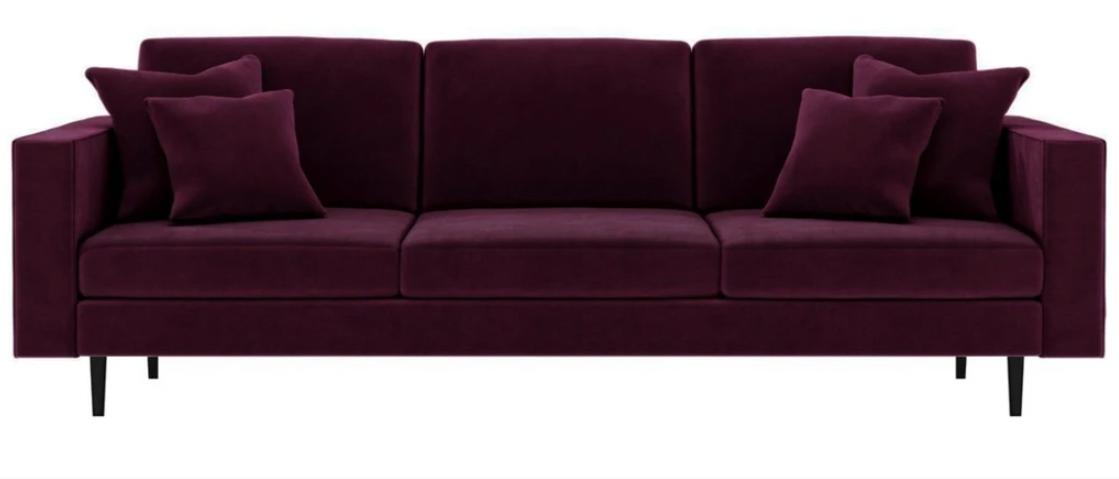 Bordaux Weinrot Stoff Wohnzimmer Sofas Italienische Möbel Design Couchen Polster
