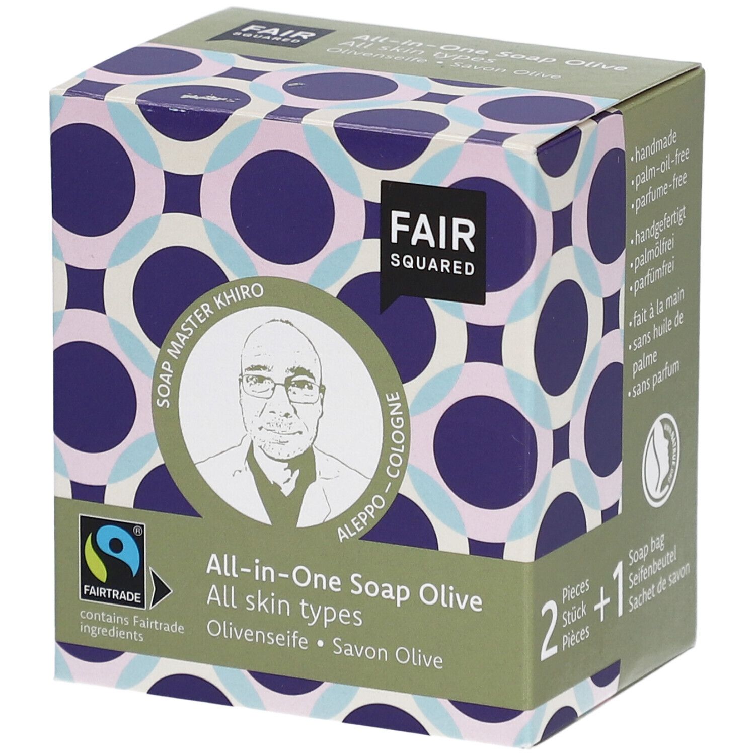 Fair Squared All in One Soap Olive 2 x 80 g Seife