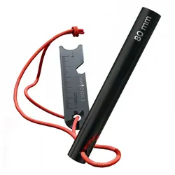 EVOCAMP Feuerstarter Outdoor 8 cm, kompakt, wetterfest, leicht 40 g, robust, mit Halteschnur, Trekking, Abenteuer